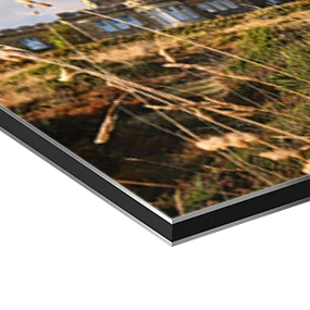 Papier d'art sur une plaque d'aluminium